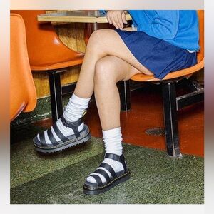 Black |Dr. Martens| Blair Platform Sandals Woman's US Size 10*